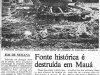 Fonte histórica é destruída em Mauá 1987