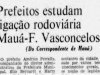 Prefeitos estudam ligação rodoviária Mauá-Ferraz de Vasconcelos