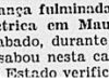 Criança fulminada por uma faísca elétrica em Mauá