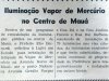 Iluminação de Vapor de Mercúrio no Centro de Mauá, 1969