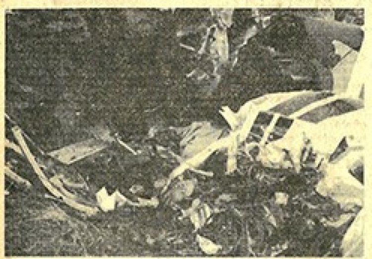 Avião cai em Mauá 1990