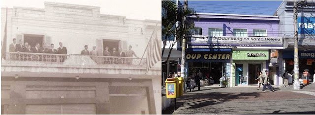 Antes e depois da Prefeitura Municipal de Mauá no centro