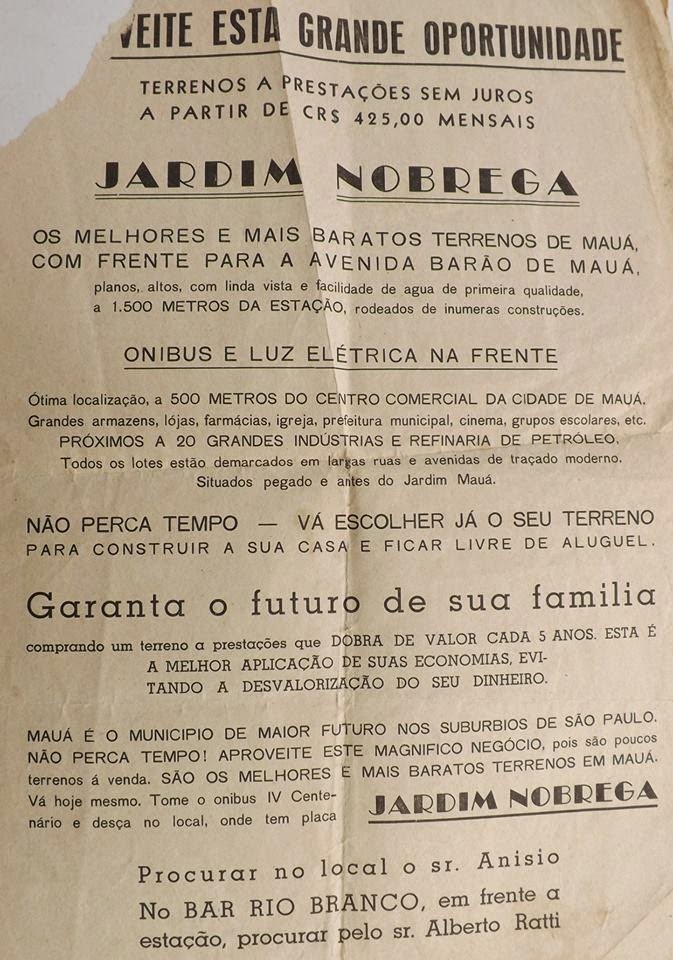 Loteamento do Bairro Jardim Nobrega