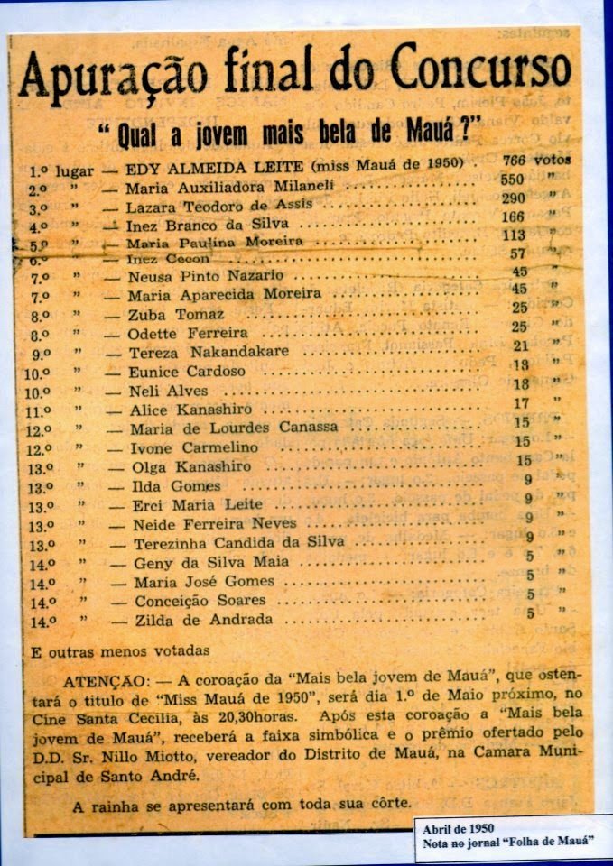 Miss Mauá 1950