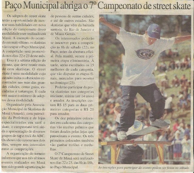 Campeonato de Skate em Mauá 2003