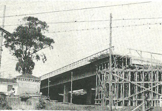 Construção do viaduto da Saudade em 1979