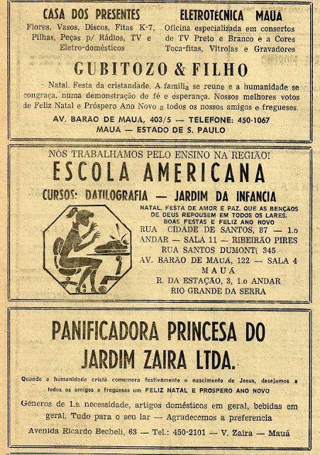 1970 - 1979:15 empresas de Mauá dessa época