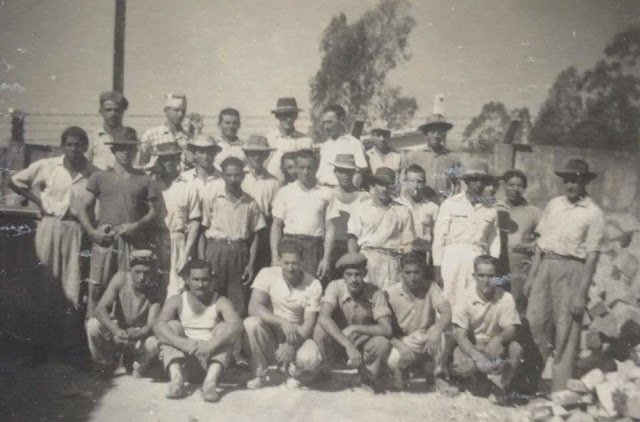 Alfredo Favero e sua turma de trabalho na Matarazzo
