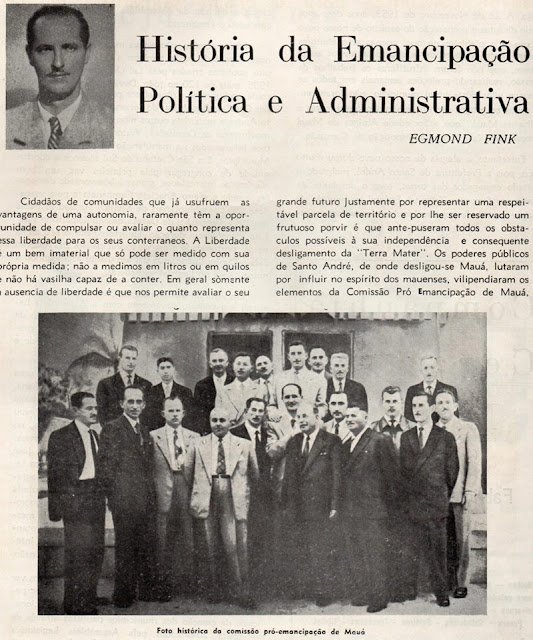 História da Emancipação Política e Administrativa por Egmond Fink