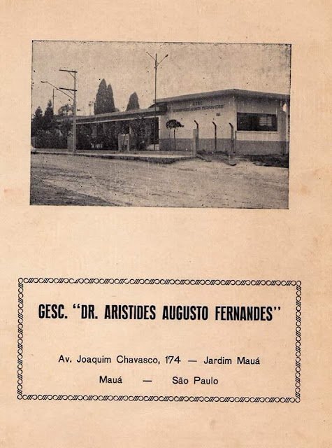 Grupo Escola Dr. Aristides Augusto Fernandes década de 1970