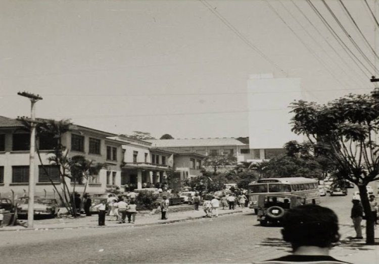 Rua Justino Paixão em Santo André, década de 1960