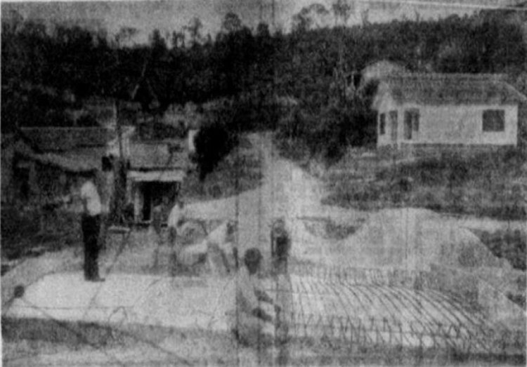 Construção da ponte do Vila Magini,1965