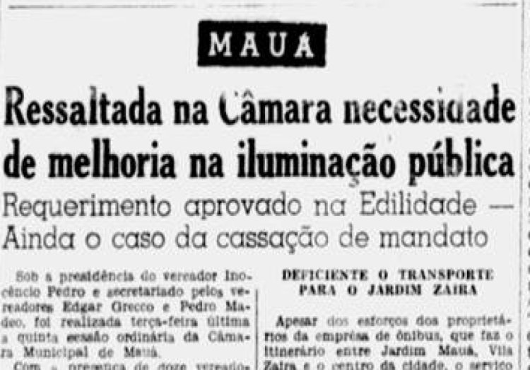 Notícias de Mauá 28/02/1960 - Nascimentos, Casamentos, Política e  Esportes