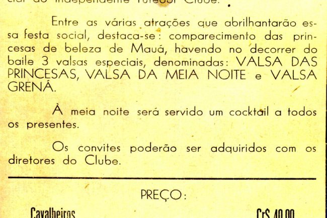 O Baile Grená de 1950: Quando Mauá Dançou em Valsa
