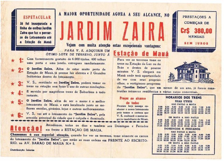 Como Famílias Ganharam Muito Dinheiro em Mauá na Década de 1950 com a Venda de Loteamentos