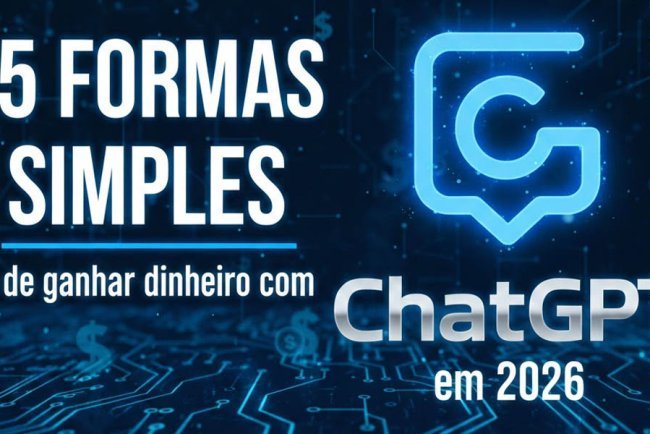 5 formas simples de ganhar dinheiro com ChatGPT em 2026