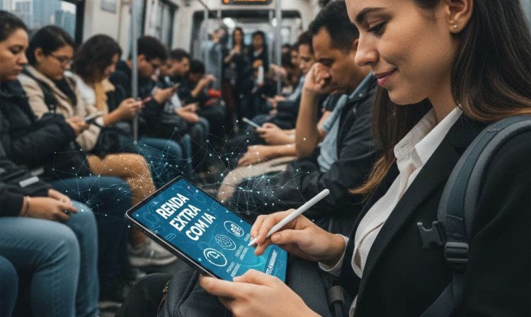 Renda extra com IA para quem tem pouco tempo disponível