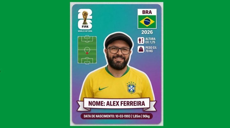 Crie sua figurinha da Copa do Mundo 2026 com IA e vire protagonista do álbum