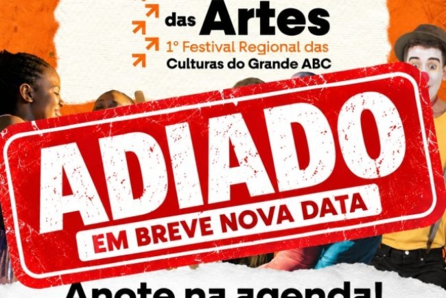 ABC DAS ARTES É ADIADO
