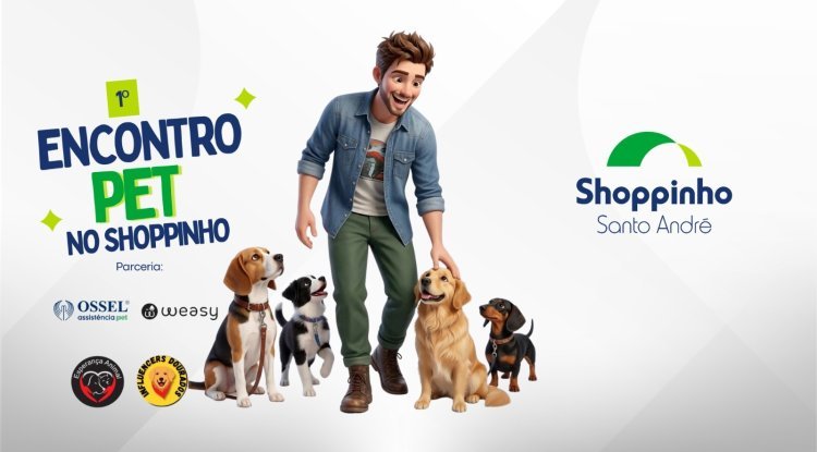 1º Encontro Pet no Shoppinho reúne famílias e seus animais em Santo André