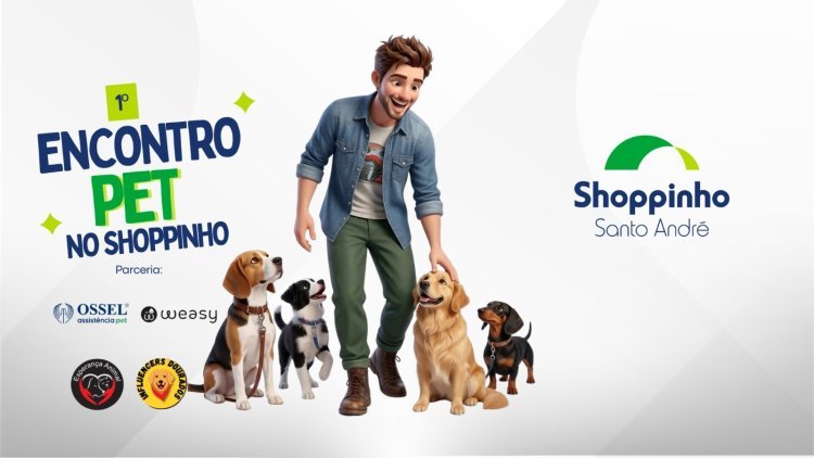 1º Encontro Pet no Shoppinho reúne famílias e seus animais em Santo André