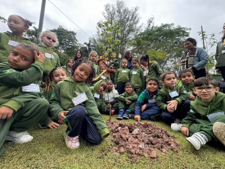 Ribeirão Pires promove ação ambiental com plantio de árvores e atividade sobre o mundo das...